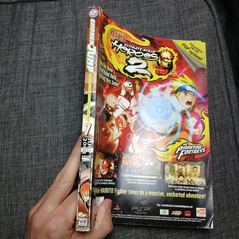 Shonen Jump Manga Bleach July 2008‎ Volume 6 Issue 7 Naruto Fear the Reaper- TA